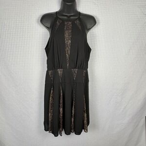BCBG Maxazria Teena Dress Womens 6 Lace Godets Whimsigoth Fairy Grunge HOCO